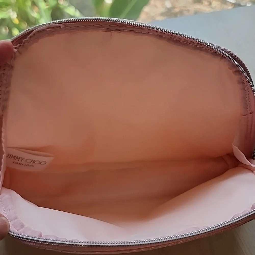 NWOT Jimmy‎ Choo pink make-up bag